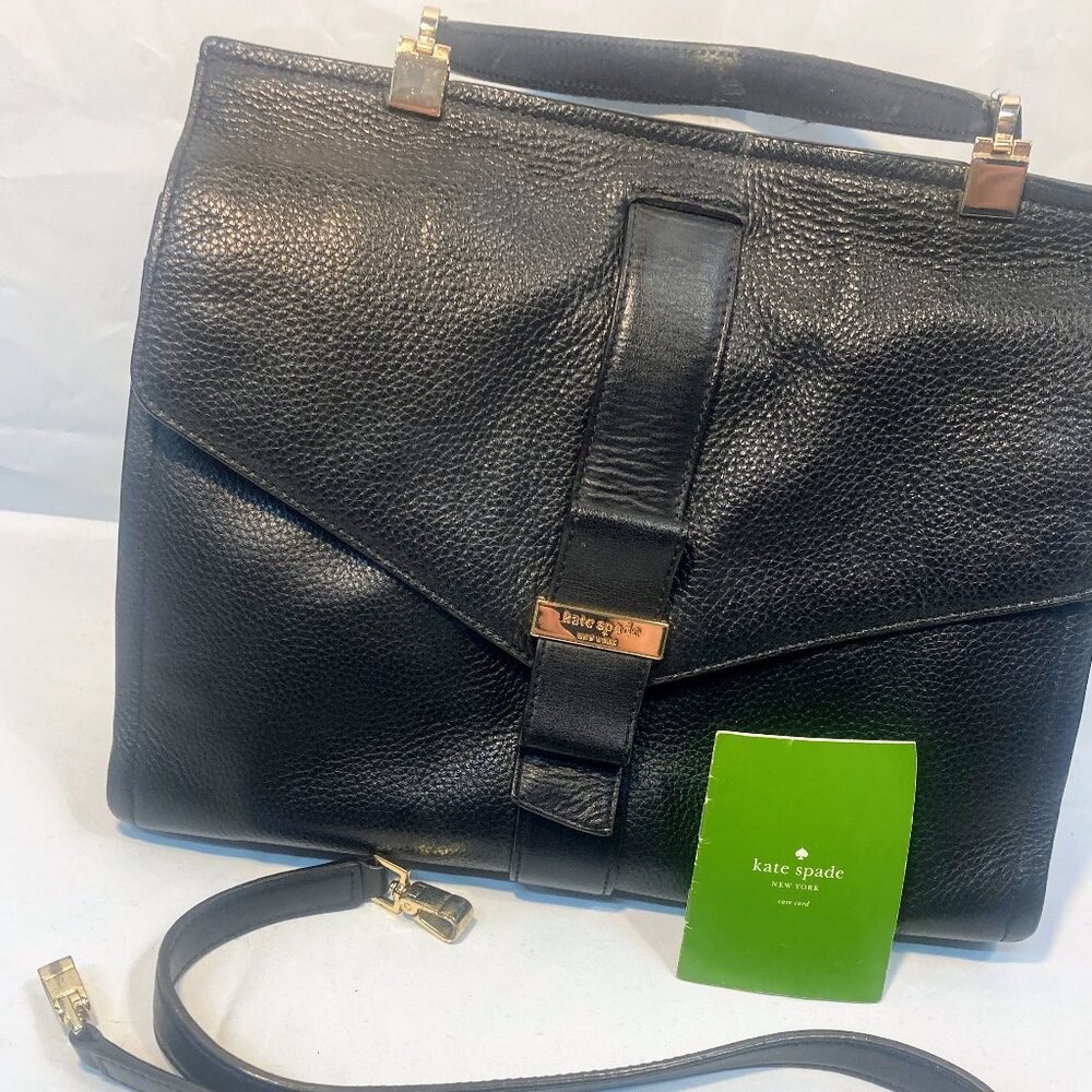 roomy Kate Spade black purse